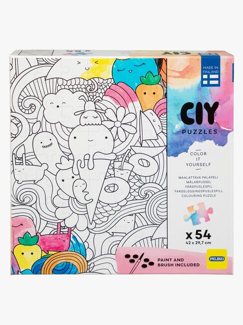 Peliko CIY Puslespil med Vandfarver 54 Brikker Blandet Udvalg