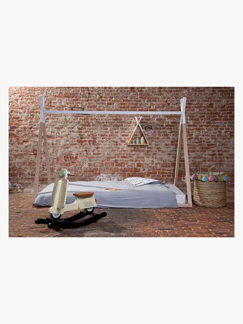 Childhome Seng Tipi 90x200, Hvid&Natur