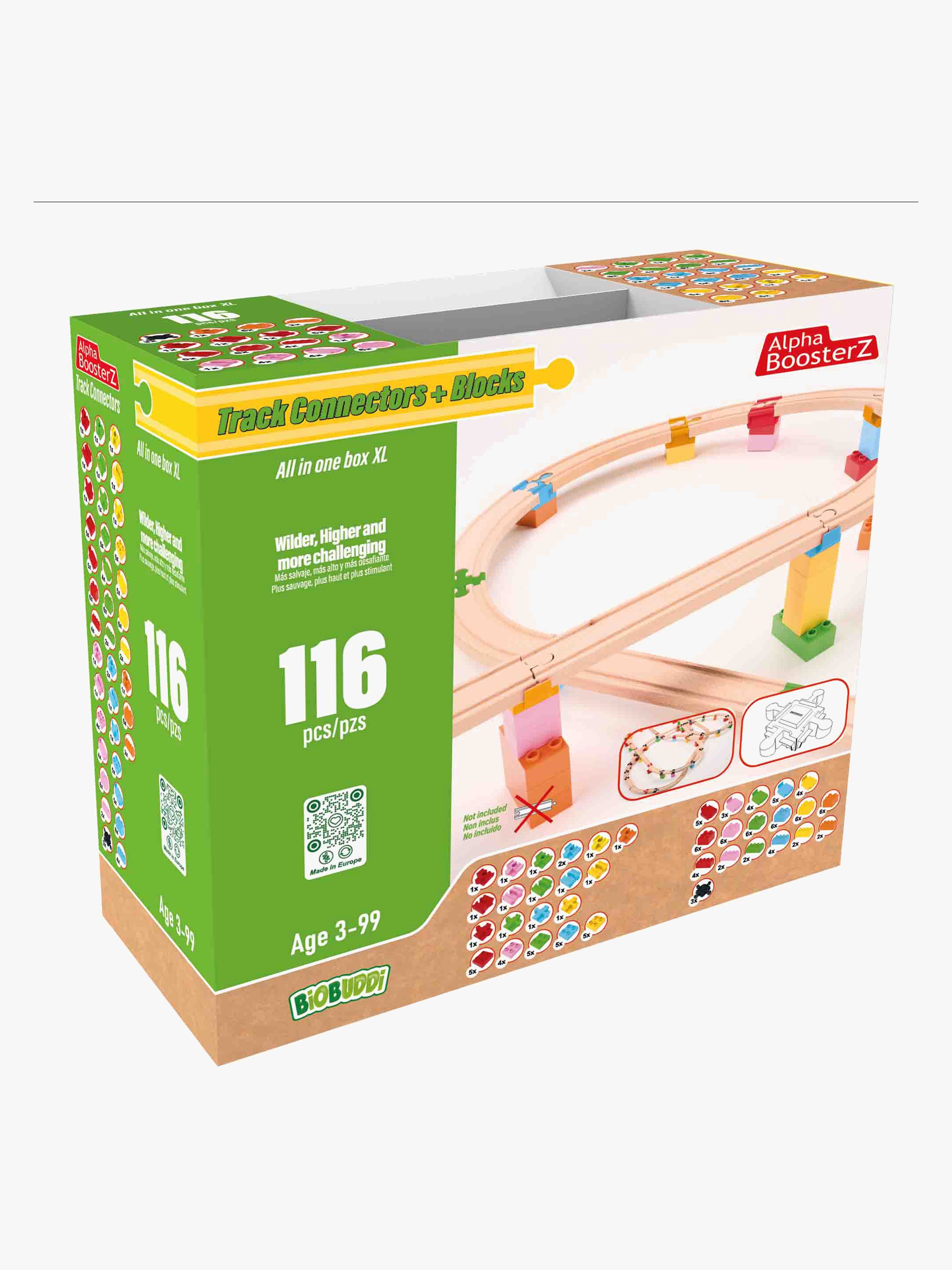 Alpha BoosterZ Track Connectors All In One Block Box XL Byggesæt 116 Dele