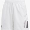 Adidas Boys Club 3-Stripes Shorts, White