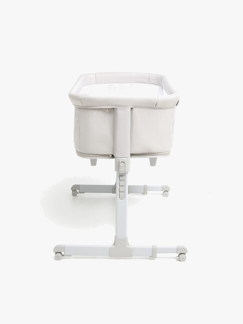 Beemoo CARE 2-i-1 Bedside Crib & Kravlegård, Light Grey