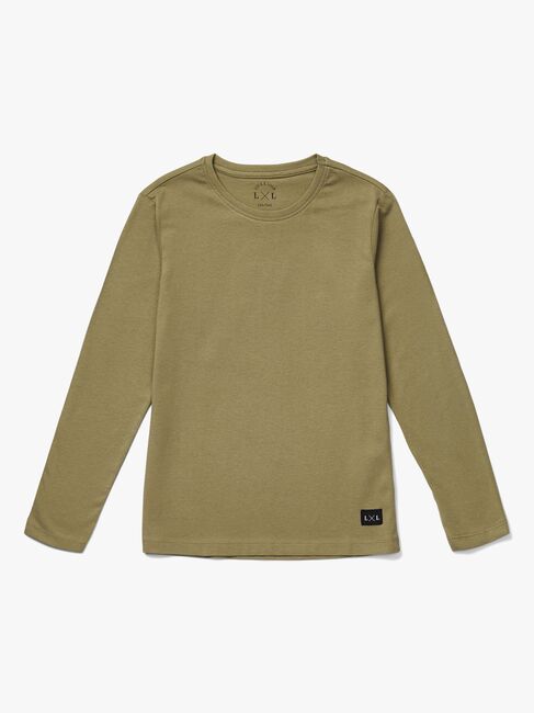 Luca & Lola Abel Langærmet T-Shirt 2-pak, Grey Melange/Brown