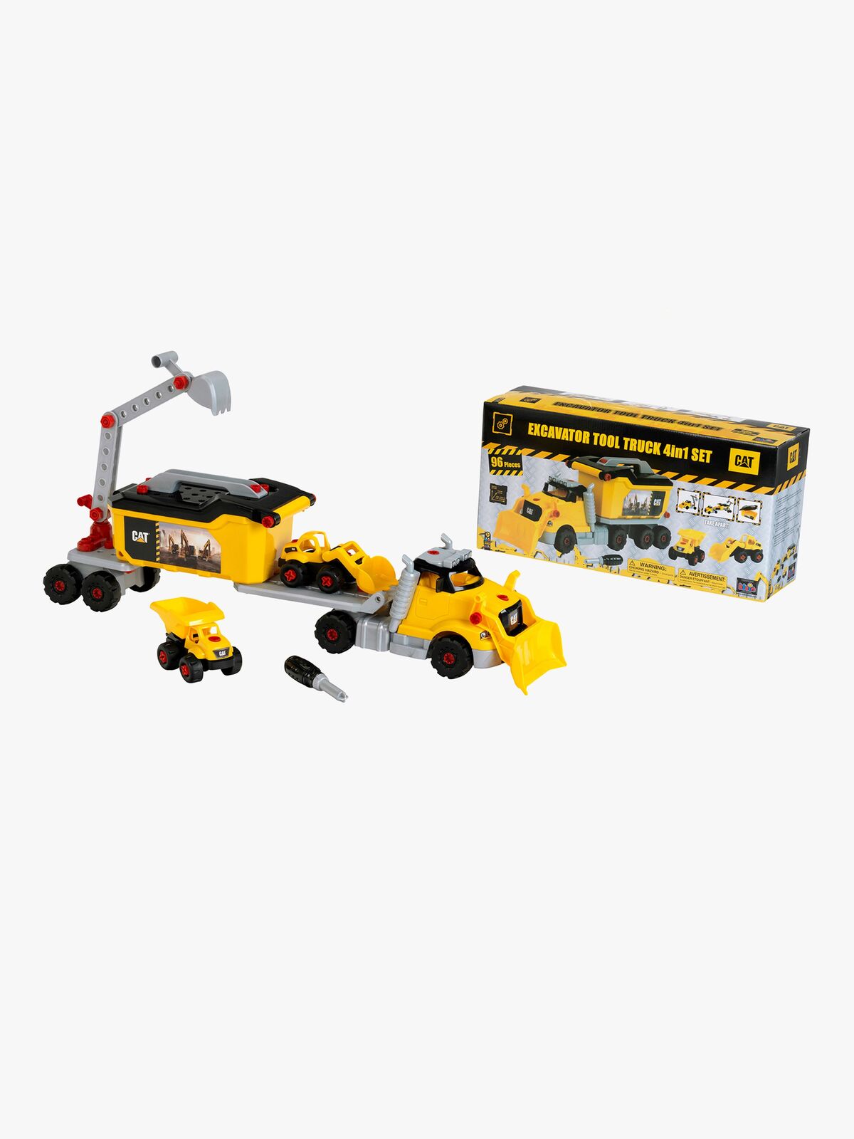 CAT Legetøjssæt Skruetruck 4-i-1