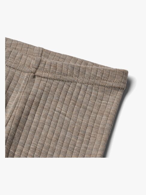 Wheat Agi Leggings Merinould, Khaki Melange