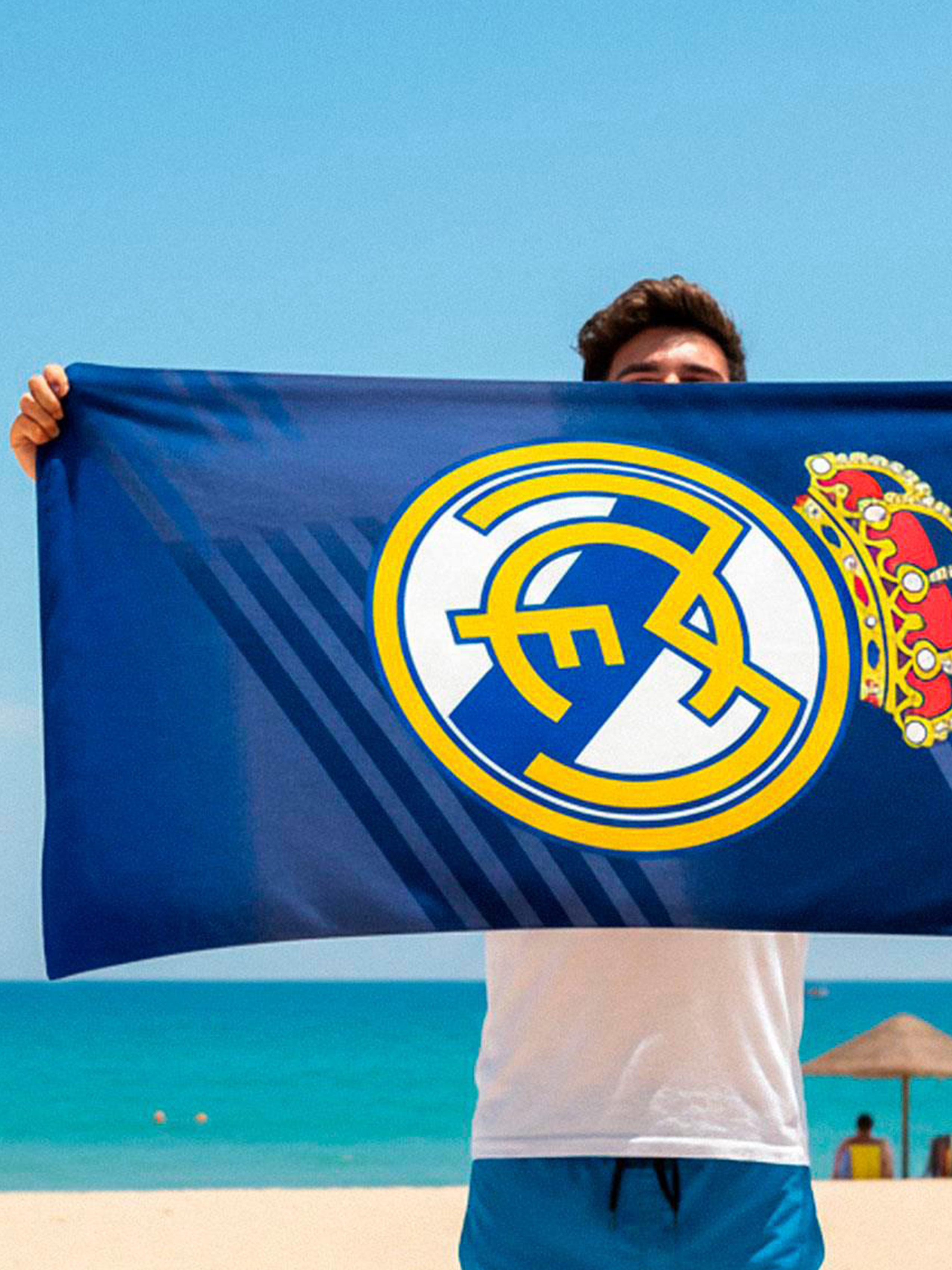 Real Madrid Strandhåndklæde, Blå