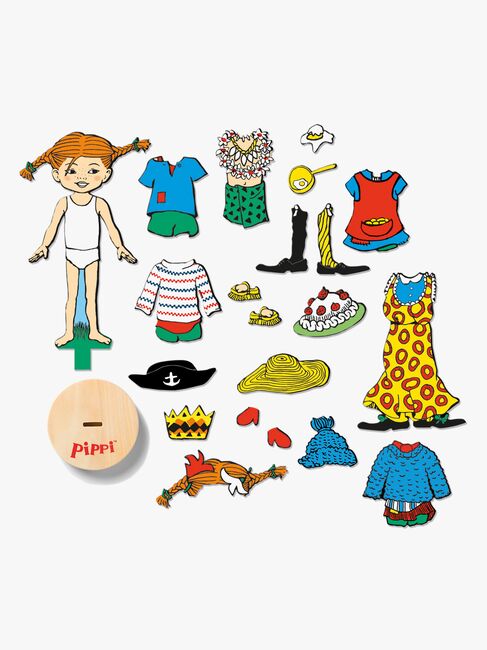 Pippi Magnetdukke Skiftetøj