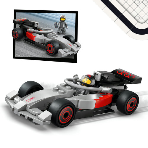LEGO City 60493 F1-udstillingstruck med Audi F1-racerbil