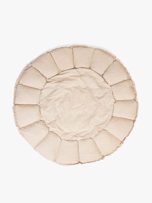 Play&Go Organic Bloom Legetæppe, Stripes Blue