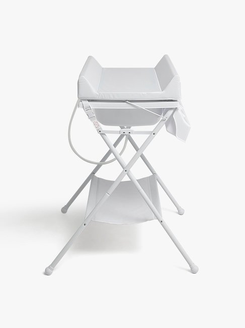 Beemoo CARE Sammenfoldeligt Puslebord m. Badekar, Hvid