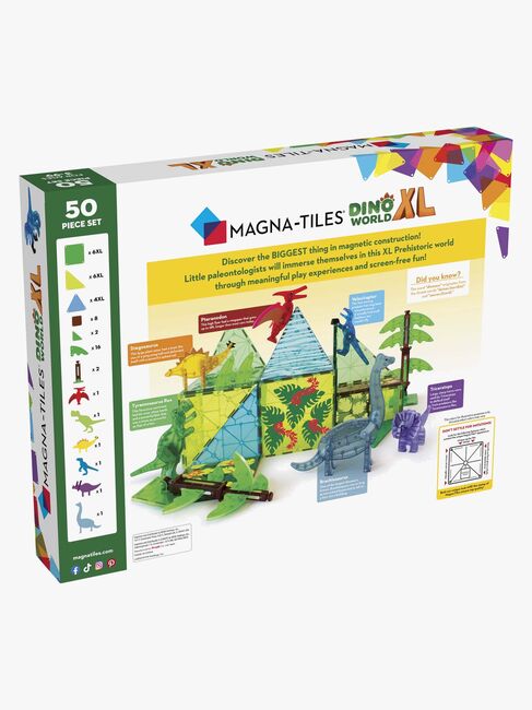 MAGNA-TILES Dinosaurverden XL Byggesæt 50 Dele