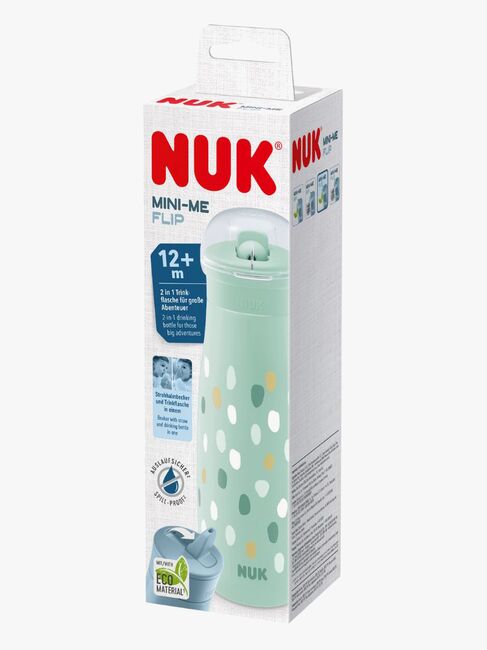 NUK Mini-Me Flip Flaske, Mint Dots