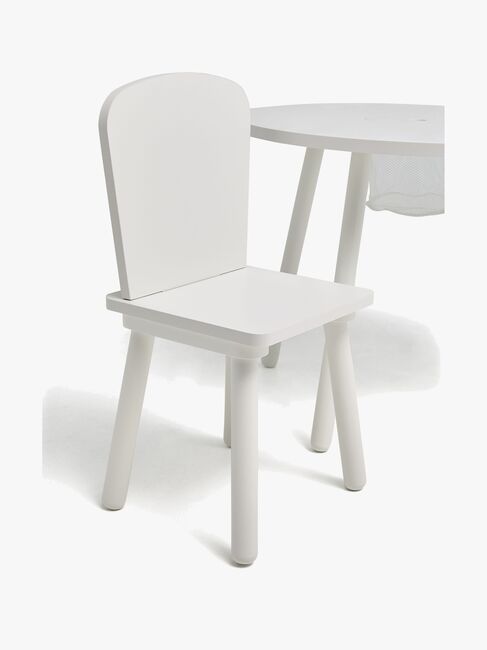 Cloudberry Castle BREE Bord & Stole med Opbevaring, Hvid