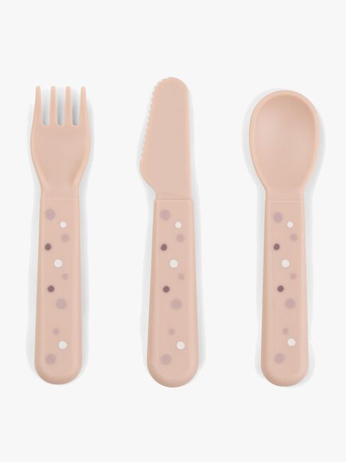 Done By Deer Foodie Bestik Happy Dots, Pink