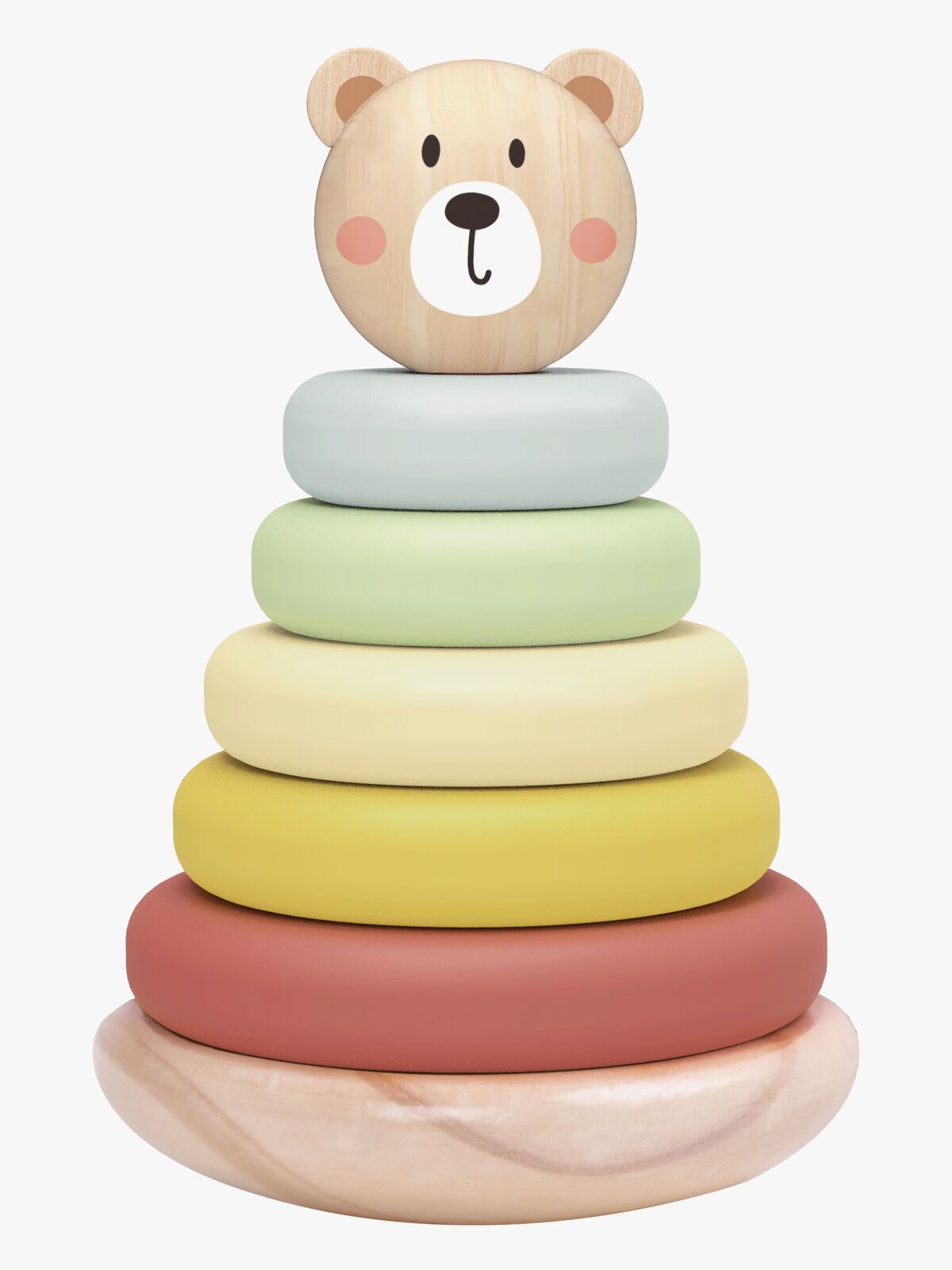 Tooky Toy Bjørn Stabeltårn, Multifarvet