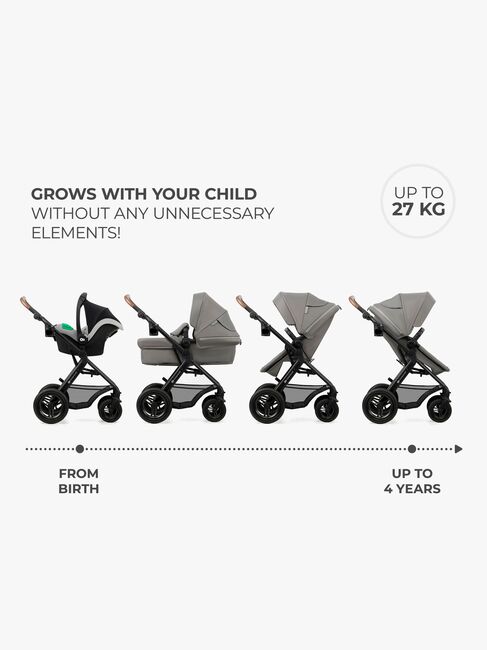 Kinderkraft MOOV 2 Air 3-in-1 Duovogn, Light Grey