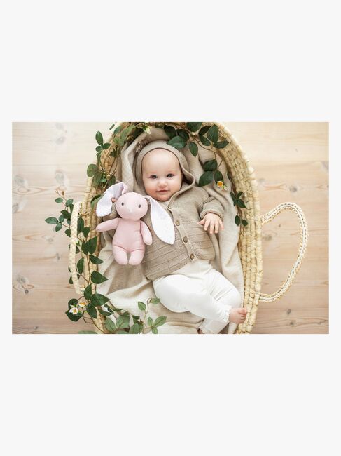 Teddykompaniet Bamse Kanin Elina 20 cm, Misty rose