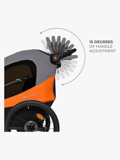 Kinderkraft Nava Cykelanhænger, Sunny Orange