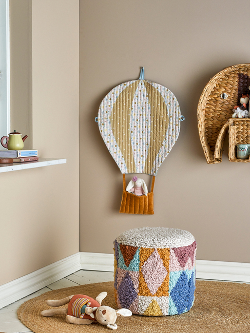 Bloomingville Miaki Puf, Grey