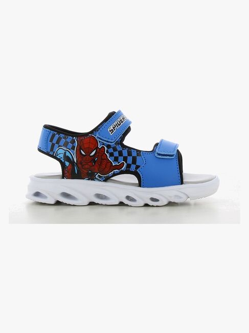 Marvel Spiderman Blinkende Sandaler, Cobalt Blue/Black