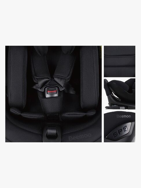 Beemoo Rotate i-Size Autostol, Black Mesh