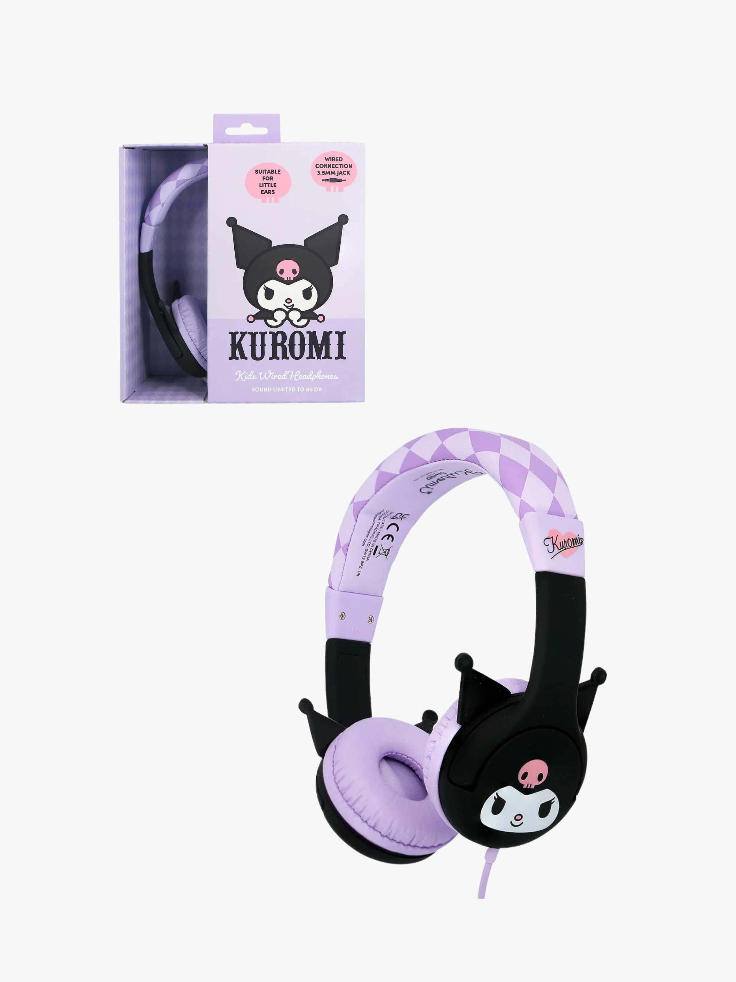 Kuromi Headset med Ører 85dB, Rose