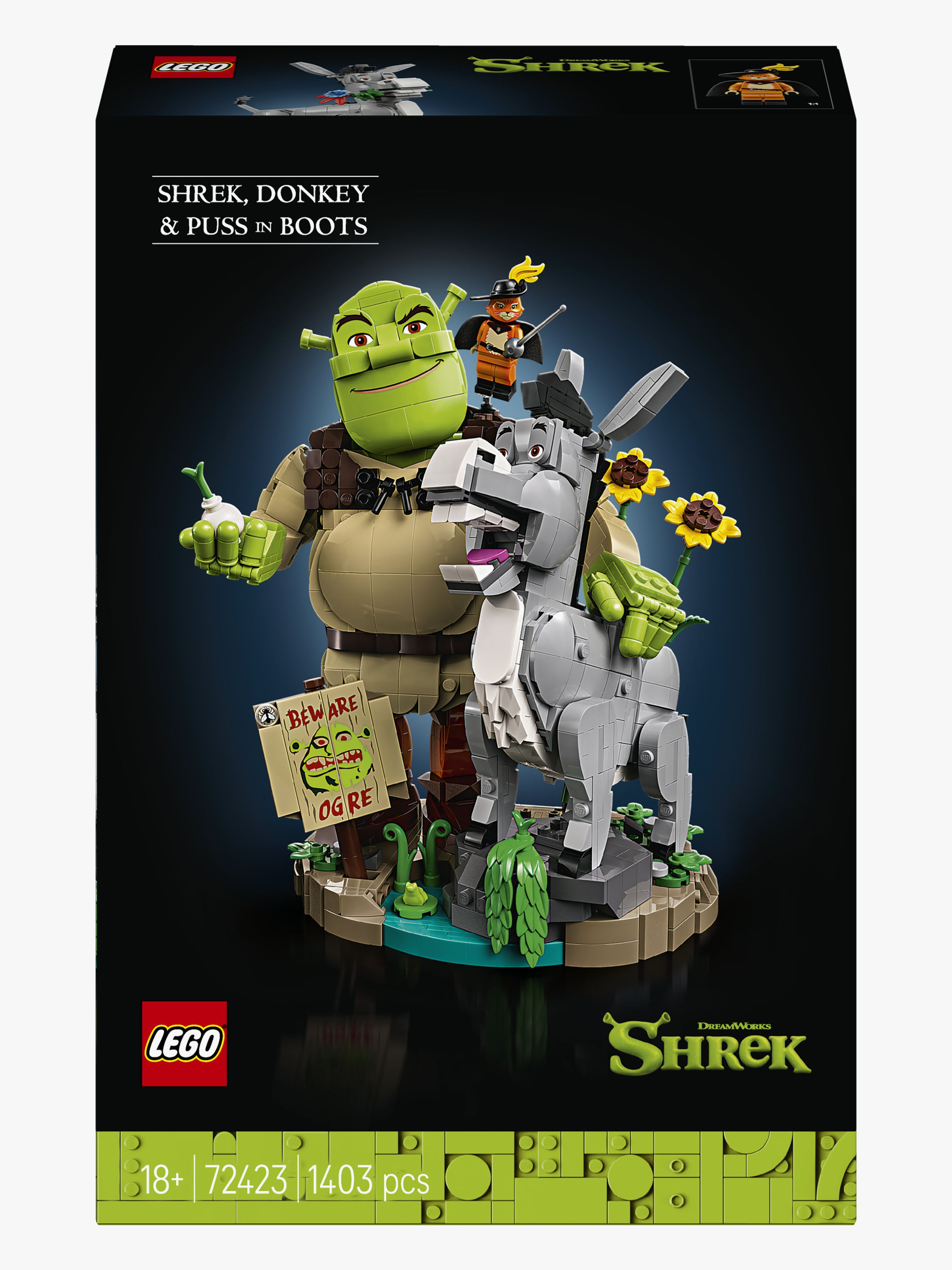 LEGO Shrek 72423 Shrek, Æsel og Den bestøvlede kat