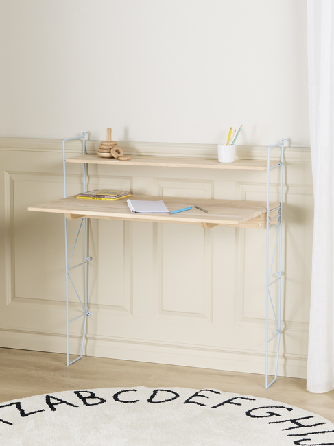 Alice & Fox CLEO Skrivebord, Blå/Naturel
