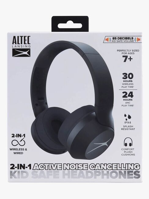 Altec Lansing Høretelefoner Trådløse ANC 2-i-1, Sort