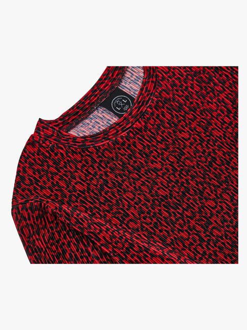 Luca & Lola Elettra Langærmet Top, Red Leopard