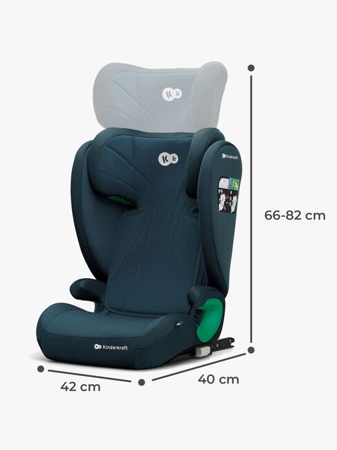 Kinderkraft JUNIOR FIX 2 i-Size Autostol, Harbor Blue