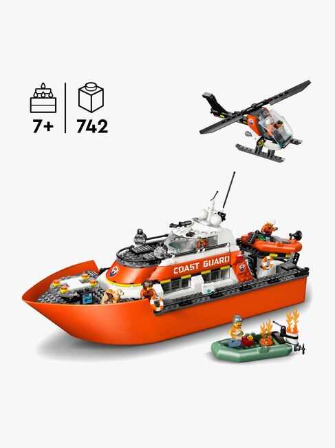 LEGO City 60504 Kystvagtens redningsbåd og helikopter