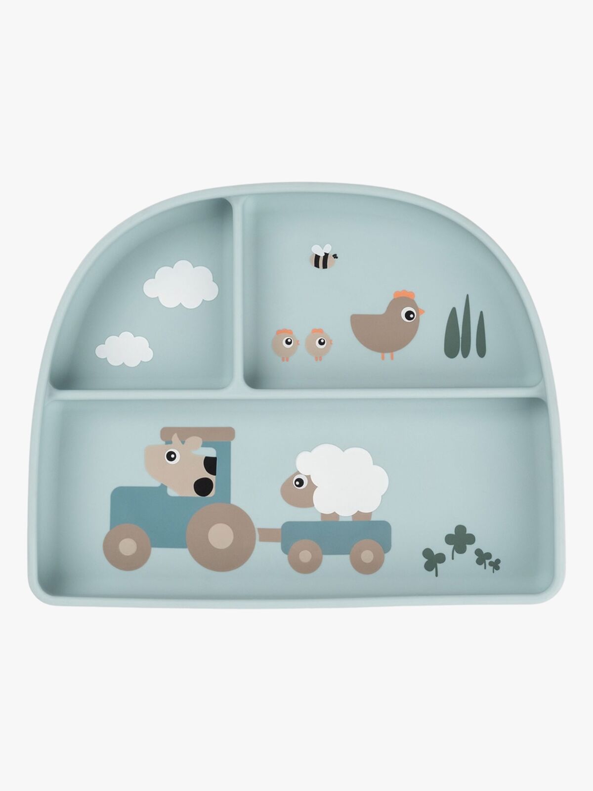 Done By Deer Tiny Farm Opdelt Tallerken, Blue