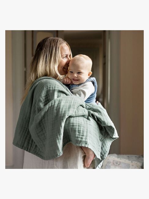 Vinter & Bloom Layered Stofble, Jade Green