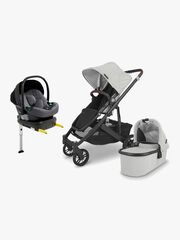 UPPAbaby CRUZ V2 Duovogn inkl. Beemoo Route i-Size Autostol Baby & ISOFIX Base, Anthony Grey/Mineral Grey