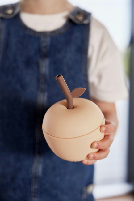 OYOY Apple Sugerørskop, Peach