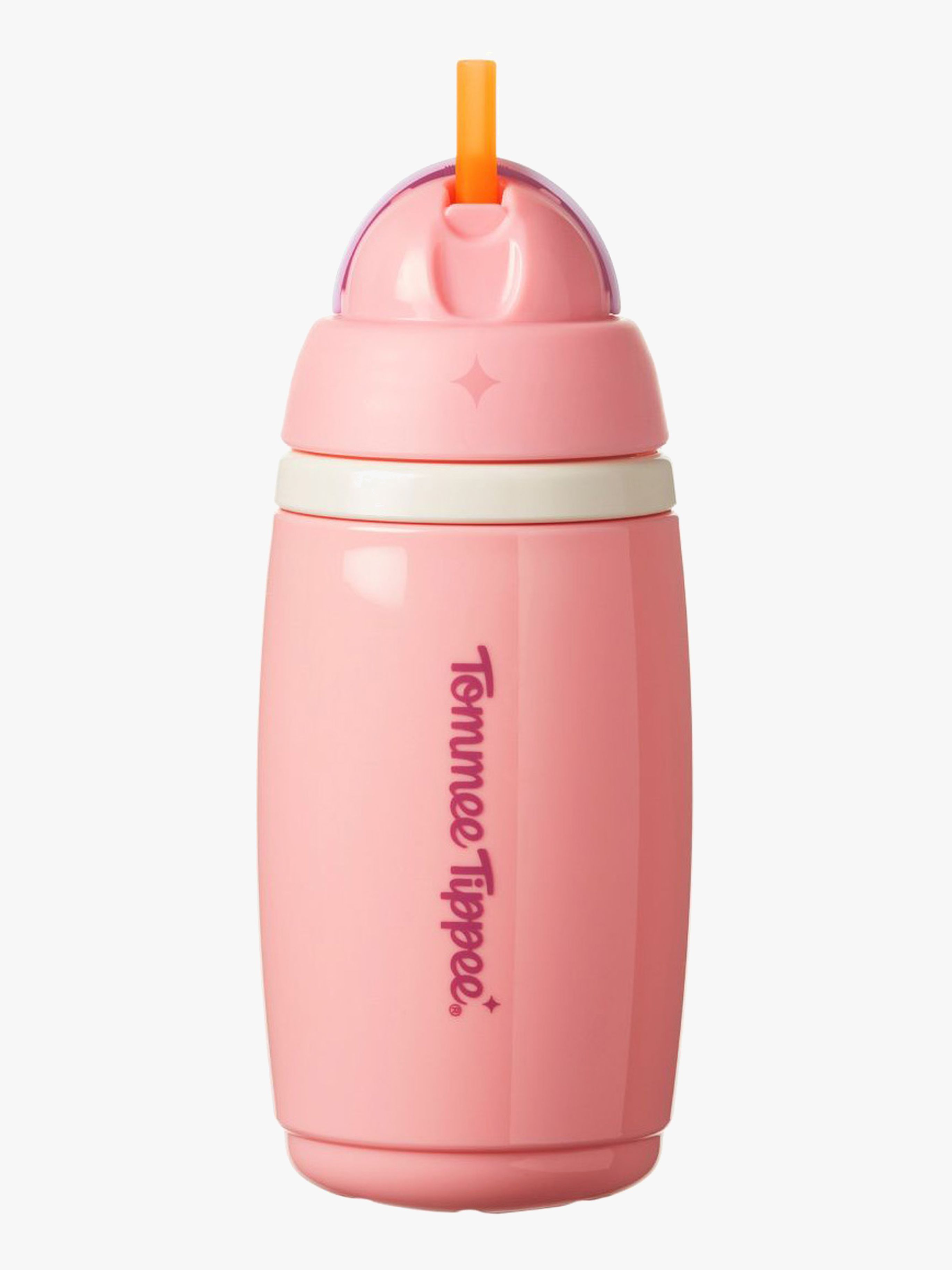 Tommee Tippee Flaske med Sugerør 266 ml, Pink