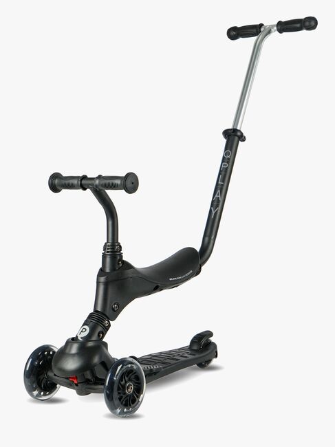 QPlay Sema Pro 5-in-1 Trehjulet Løbehjul, Sort