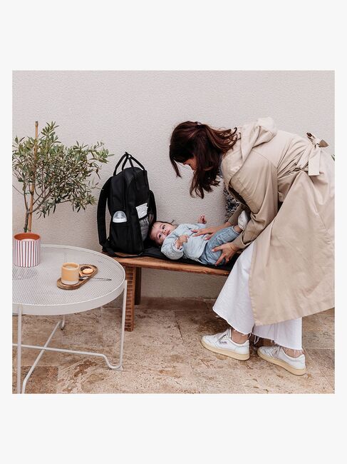 Tineo Pusletaske Rygsæk, Quilt Svart