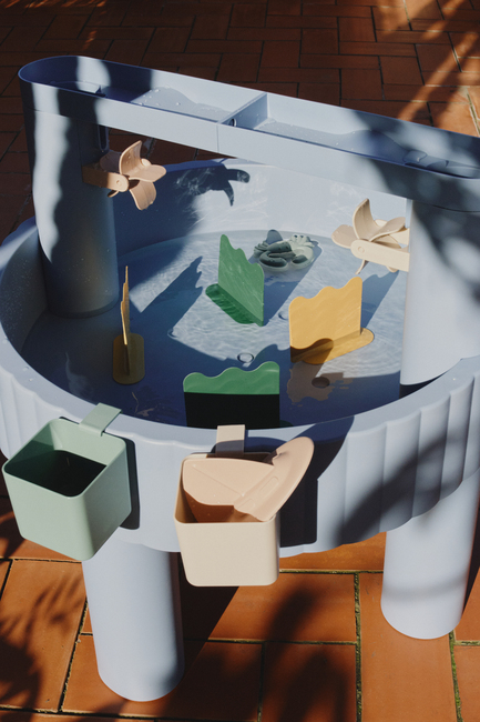 LIEWOOD Sepp Aktivitetsbord Vand & Sand, Blå