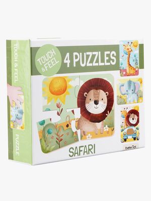 Barbo Toys  Rør og føl Puslespil Safari 4-i-1