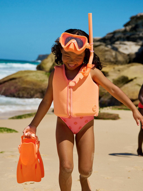 SUNNYLiFE Dykkersæt, Neon Coral Marble