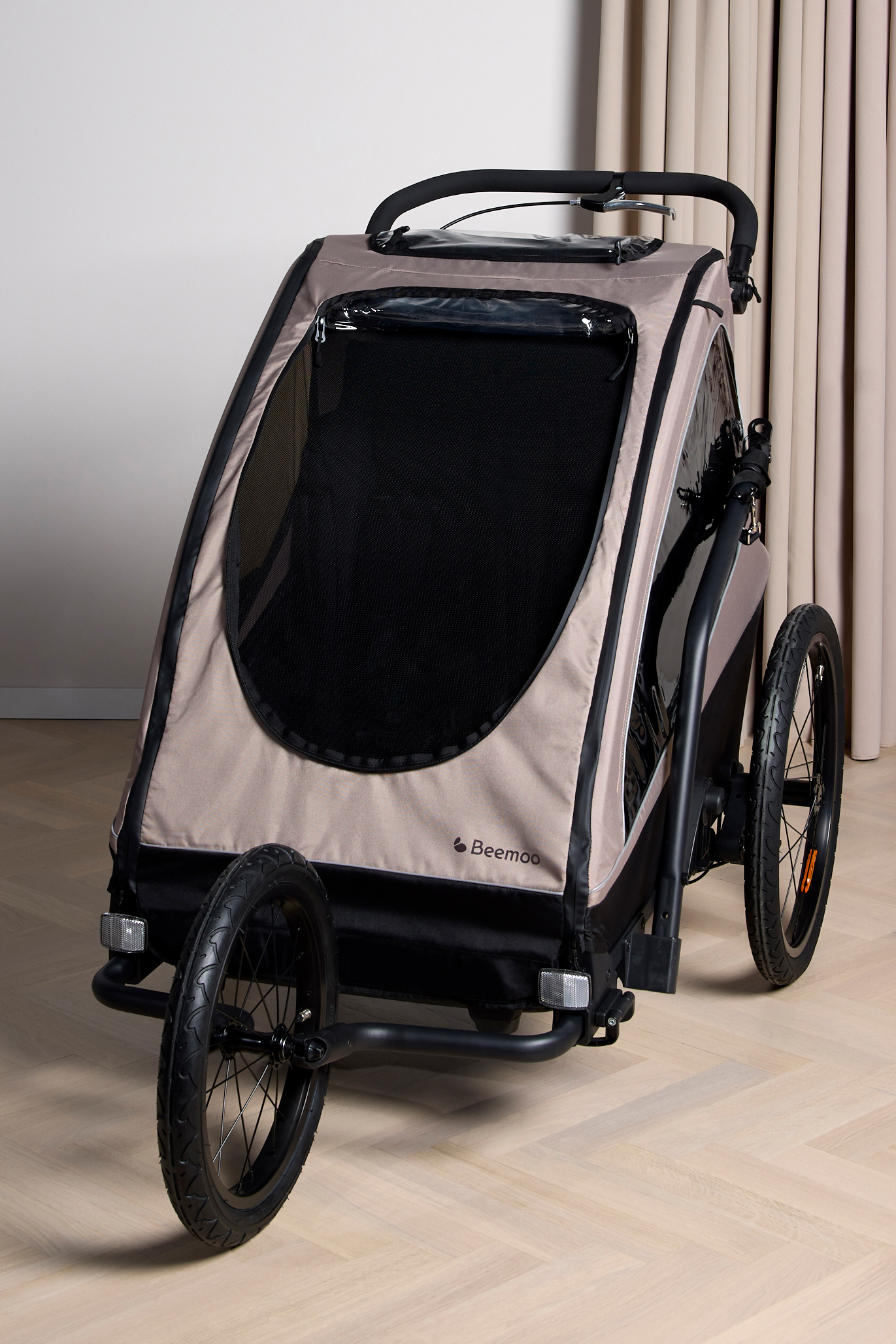Beemoo Activity Sport Cykelanhænger inkl. Løbesæt, Beige