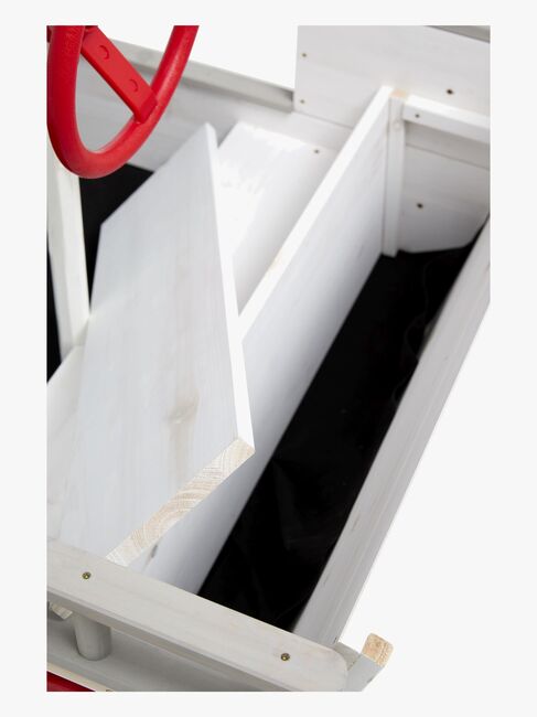 Woodlii Sandkasse i Træ Båd, Hvid