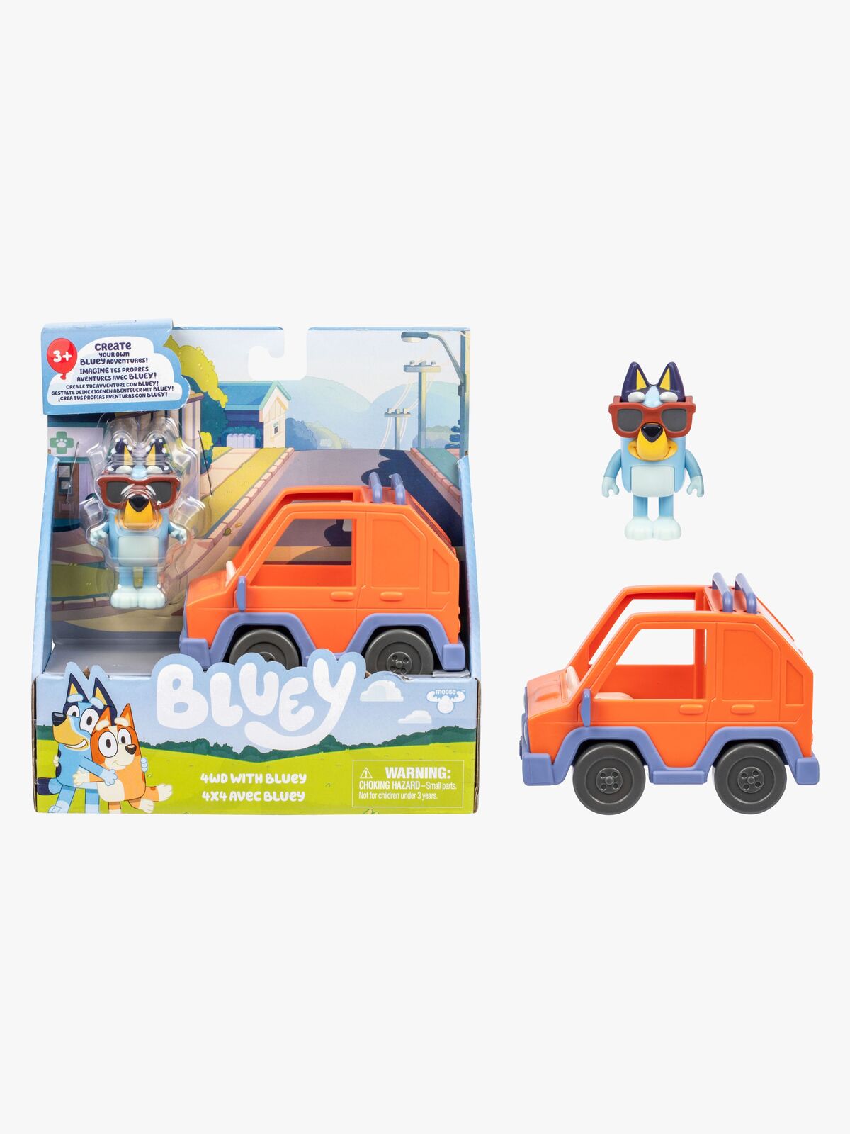 Bluey Figur med Transportmiddel Bluey