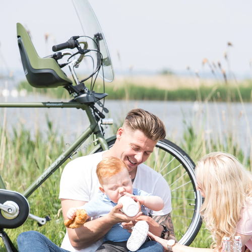 BoBike ONE Mini Front Mount Cykelstol, Olive Green