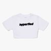 Hyperfied Running Short Sleeve Logo Sweatshirt, Snow White