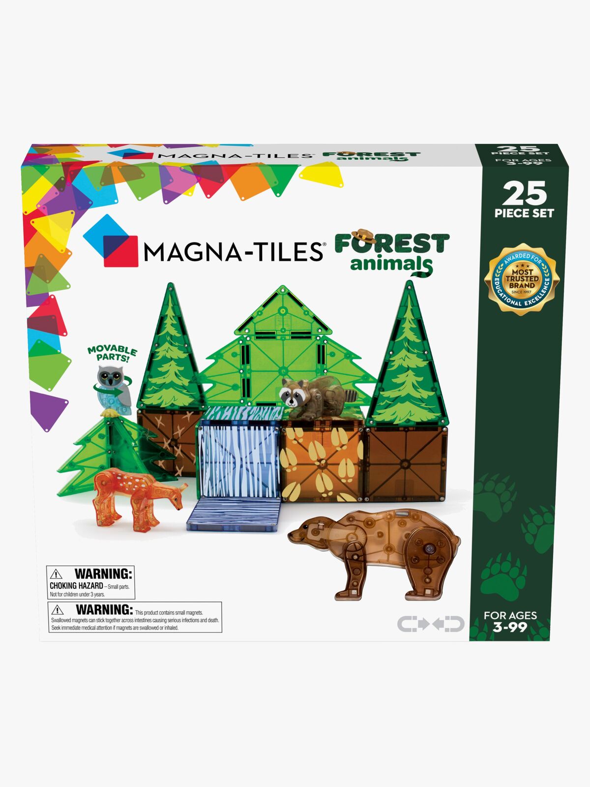 MAGNA-TILES Skovdyr Byggesæt 25 Dele