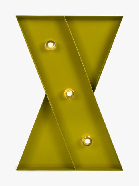 Petite Déco Bogstavlampe X, Guld