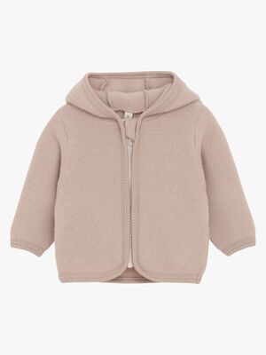 Huttelihut Uldfeecejakke Merinould, Mahogany Rose