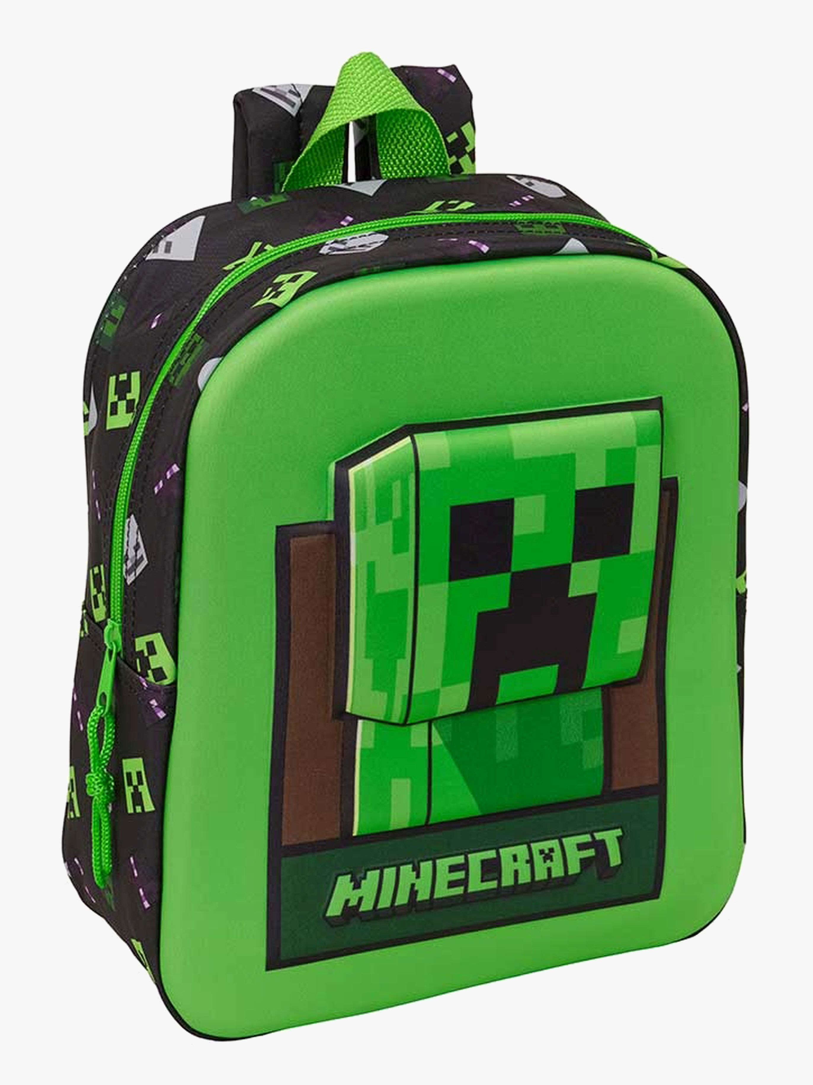 Minecraft Mini 3D Rygsæk 6L, Grøn